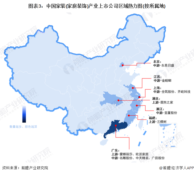 【最全】2024年中国家装(家庭装饰)行业上市公司市场竞争格局分析 四大方面进行全方位对比(图3)